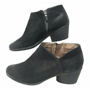 Dansko Raina Black Burnished Nubuck Ankle Boots